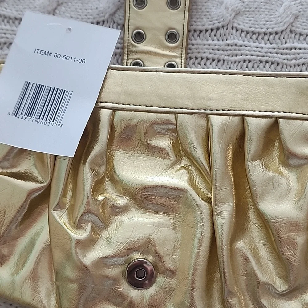 Gold Metallic Clutch